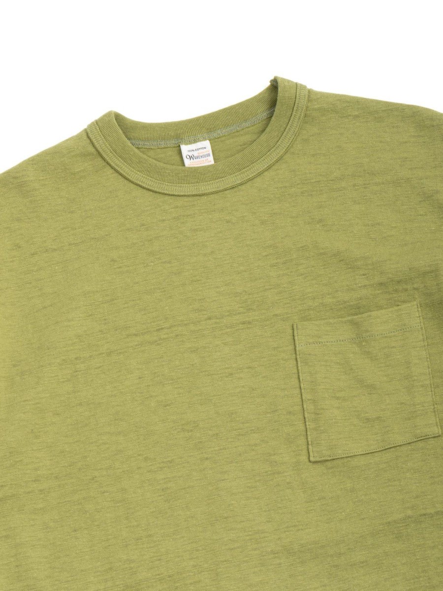 Warehouse & Co Lot 4601 Pocket T Shirt Grass Green | T Shirts S/S