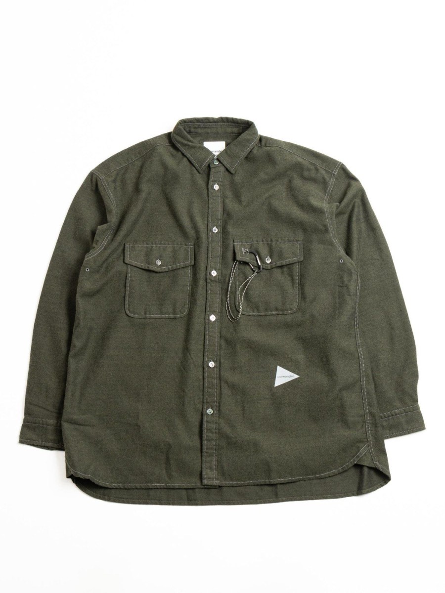 and wander Thermonel Shirt Khaki | Shirts