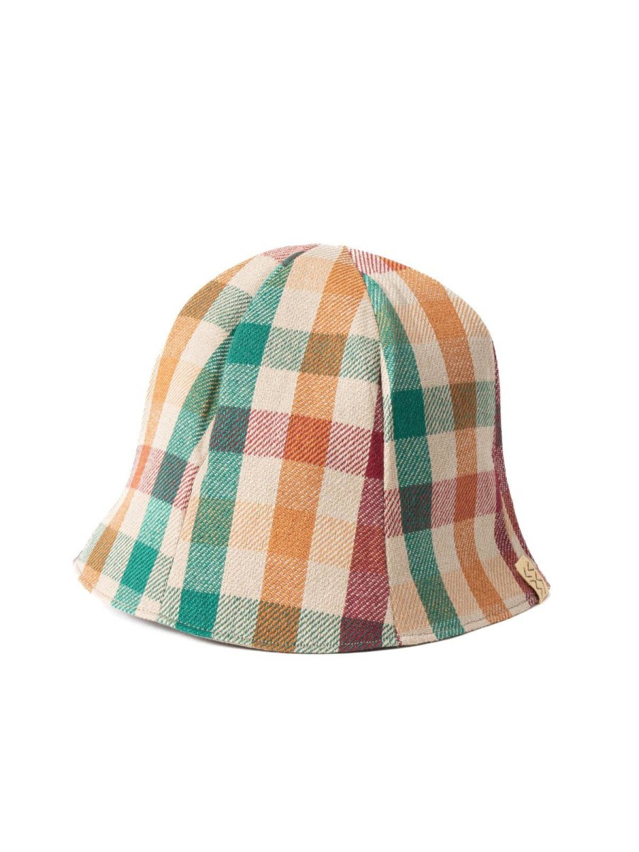 Visvim Sale Tulipa Hat Check Beige | Headwear