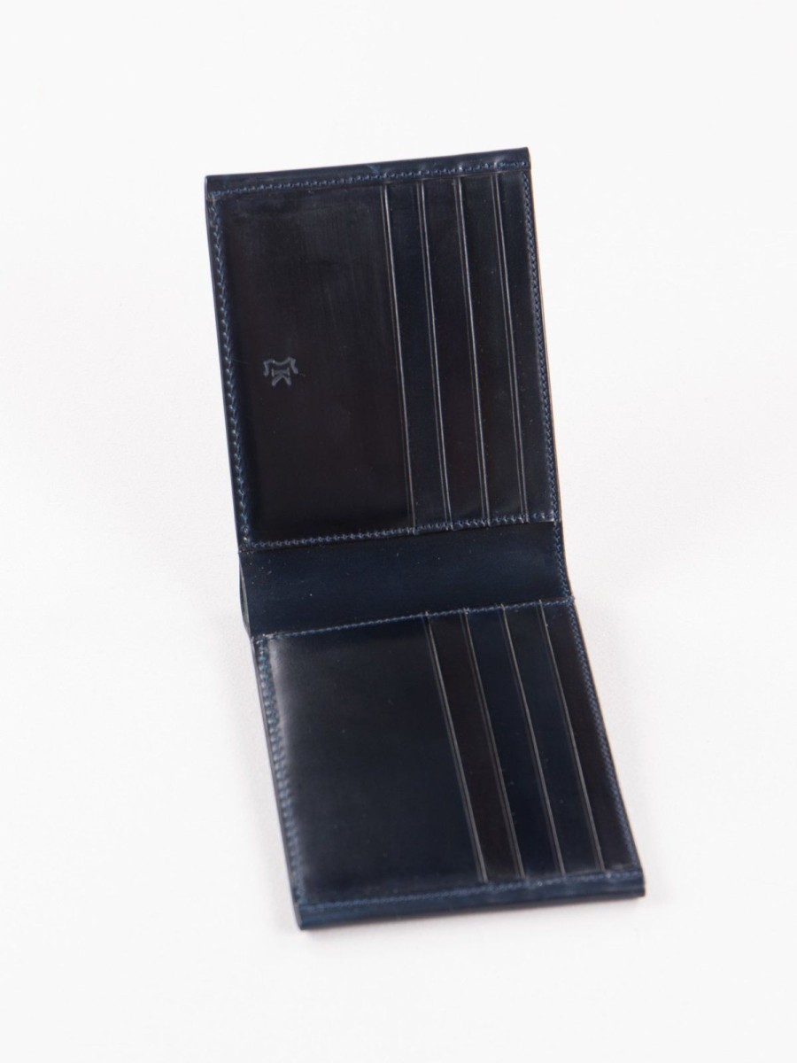 KREIS Navy Horween Cordovan 4 4 Wallet | Wallets