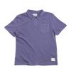 Merz B. Schwanen Good Basics Plp04 Polo Shirt Washed Puple Blue | T Shirts S/S