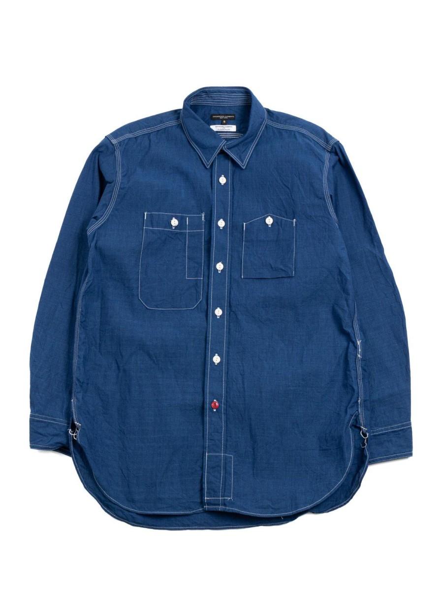 Engineered Garments For The Bureau Work Shirt Blue Indigo (Tbb Exclusive) | Shirts