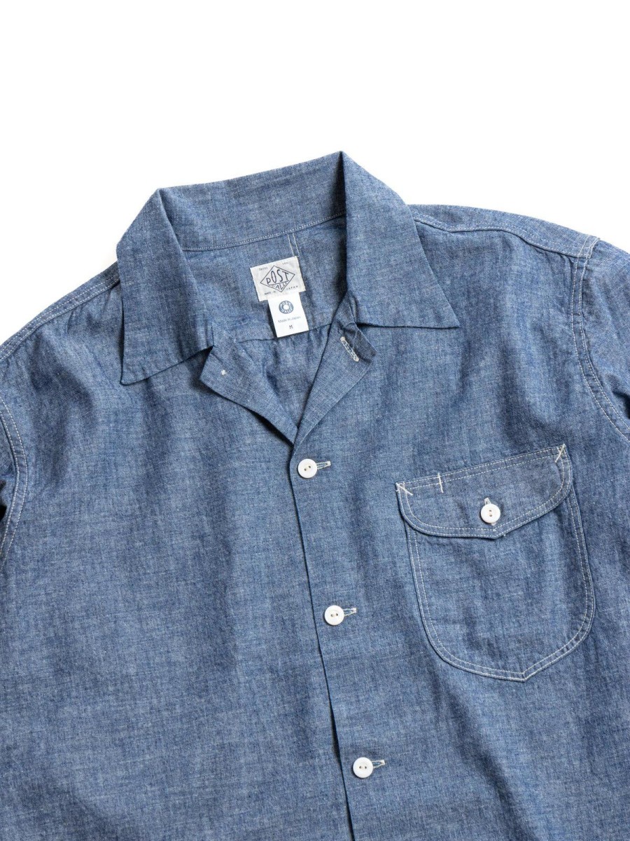 Post O’alls New Basic Shirt Classic Chambray Indigo | Shirts