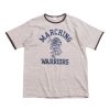 Warehouse & Co Lot 4059 Ringer T Shirt Marching Heather Gray | T Shirt S/S Print