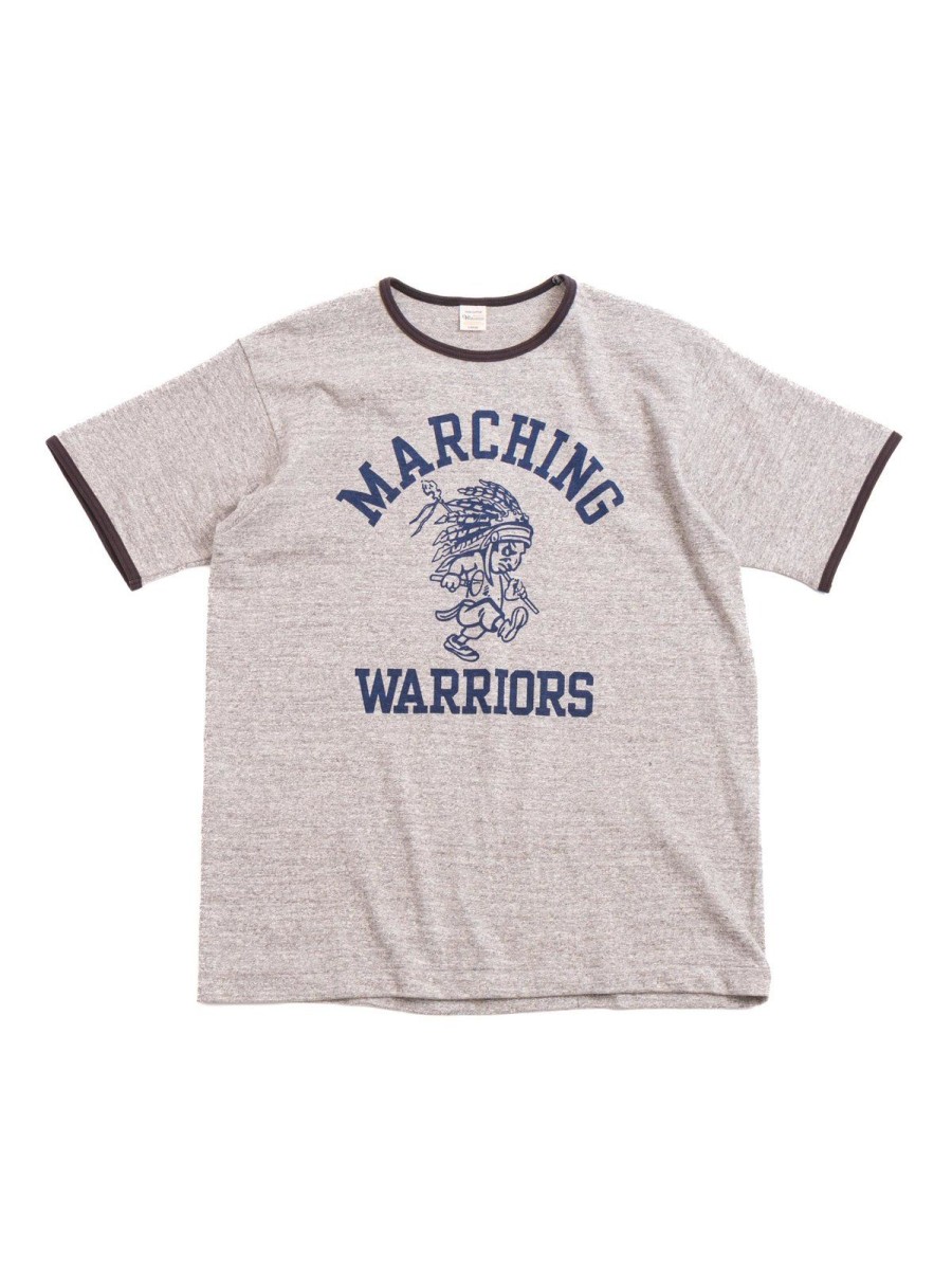 Warehouse & Co Lot 4059 Ringer T Shirt Marching Heather Gray | T Shirt S/S Print