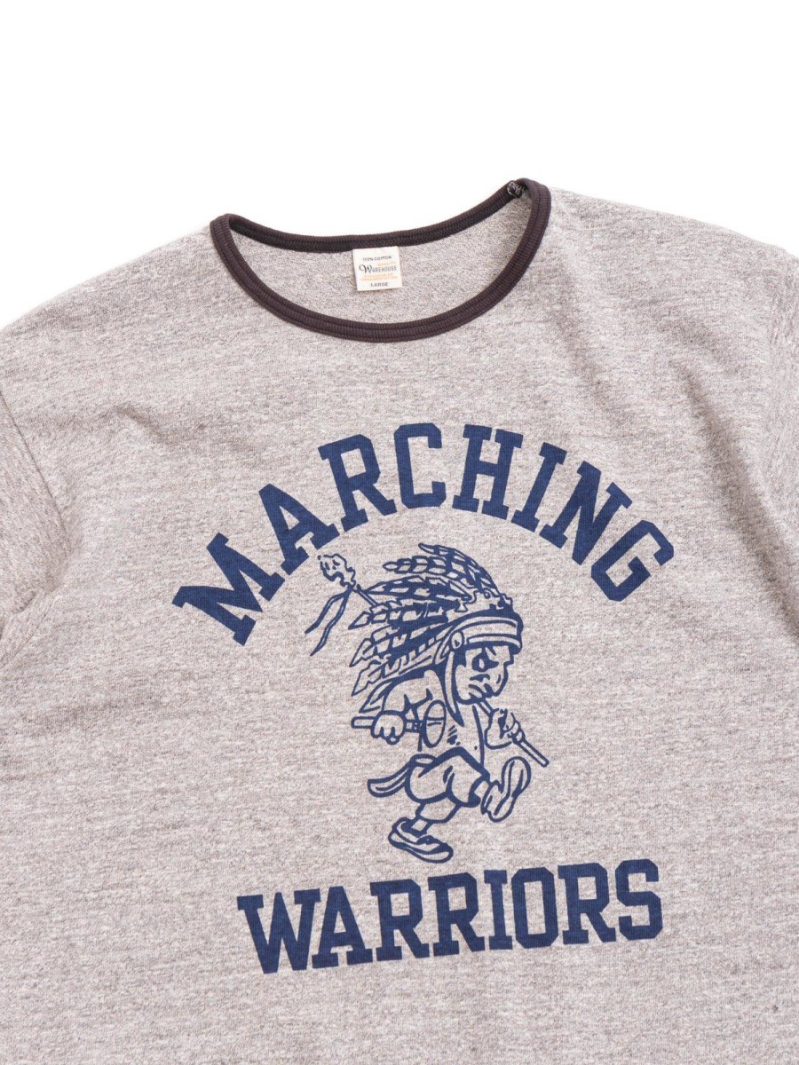 Warehouse & Co Lot 4059 Ringer T Shirt Marching Heather Gray | T Shirt S/S Print