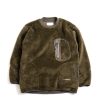 and wander High Loft Fleece Pullover Khaki | Knitwear