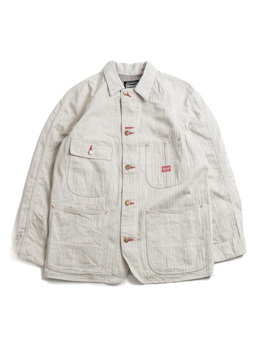 SAMURAI Swcca Hb 13Oz Hbt Chore Jacket Oatmeal | Jackets