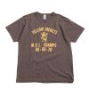 Warehouse & Co Lot 4064 Yellow Jackets T Shirt Charcoal | T Shirt S/S Print