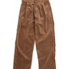 orSlow Two Tuck Wide Corduroy Trouser Camel | Trousers