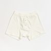 Merz B. Schwanen 255 Loopwheeled Boxer Button Fly White | Underwear