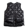 and wander Diamond Stitch Down Vest Black | Outerwear