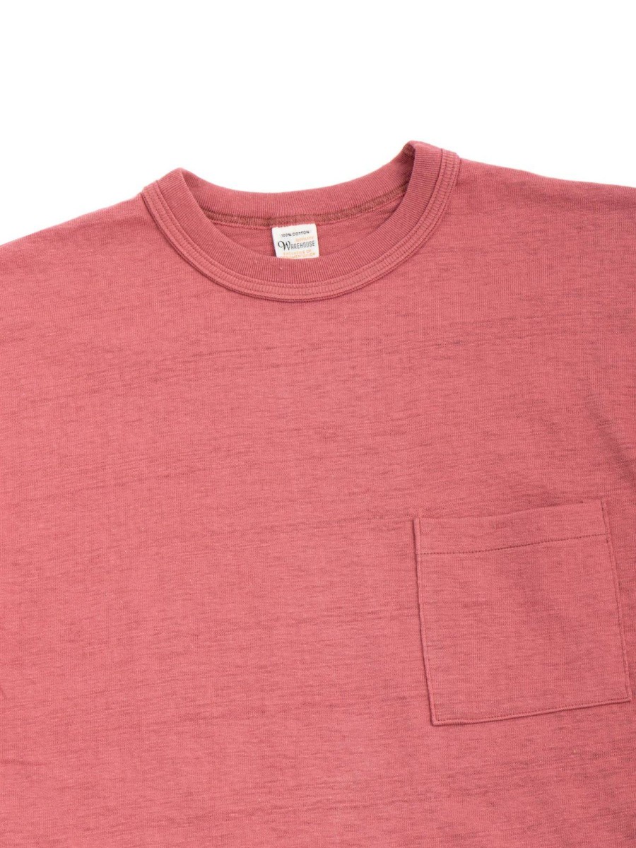 Warehouse & Co Lot 4601 Pocket T Shirt Faded Red | T Shirts S/S