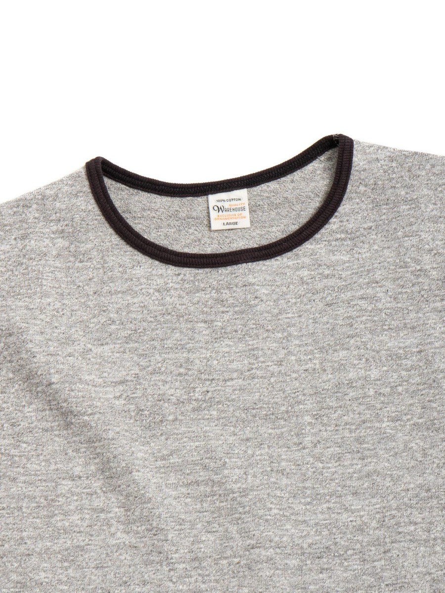 Warehouse & Co Lot 4059 Plain T Shirt Gray / Black | T Shirts S/S