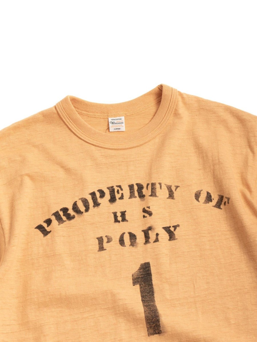 Warehouse & Co Lot 4601 Property Of Hs Poly Orange | T Shirt S/S Print