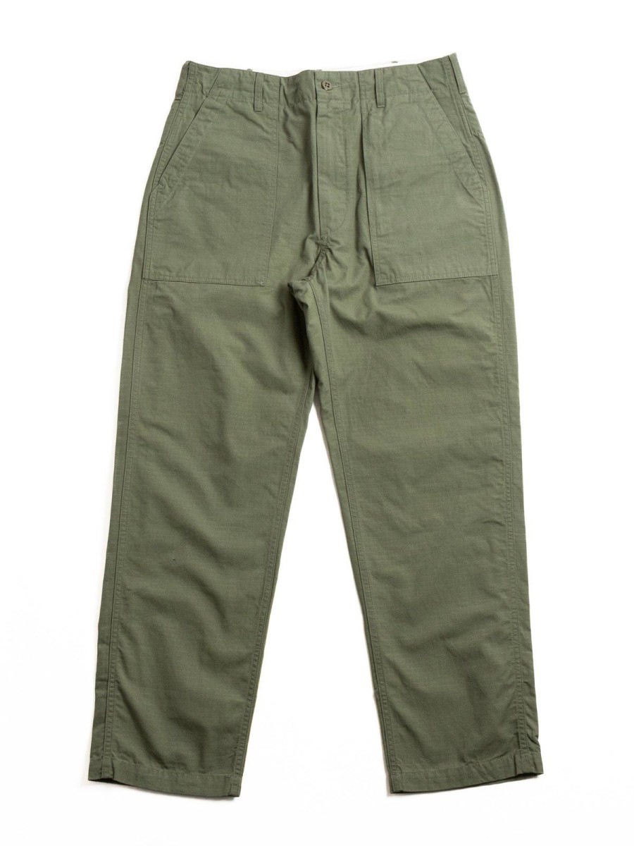 Engineered Garments Fatigue Pant Olive Cotton Ripstop | Trousers