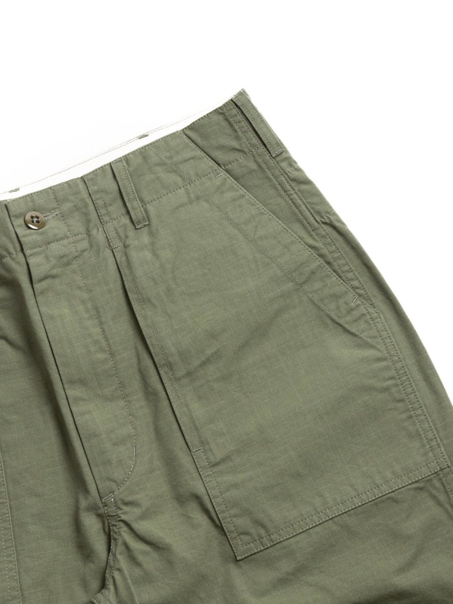 Engineered Garments Fatigue Pant Olive Cotton Ripstop | Trousers