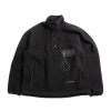 and wander Wool Fleece Pullover Black | Outerwear