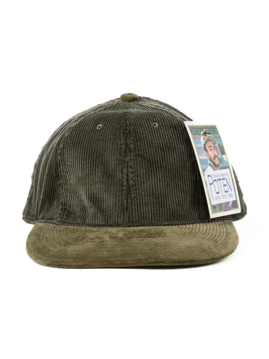 Poten Cole & Velvet Olive Baseball Cap | Headwear