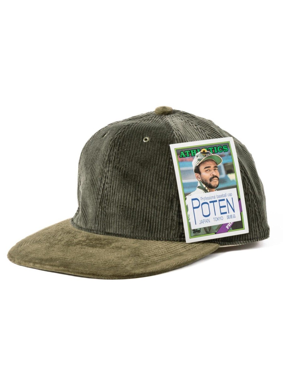 Poten Cole & Velvet Olive Baseball Cap | Headwear