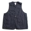 Post O’alls Dee Vest Hemp/Cotton Poplin Navy | Vests & Aprons