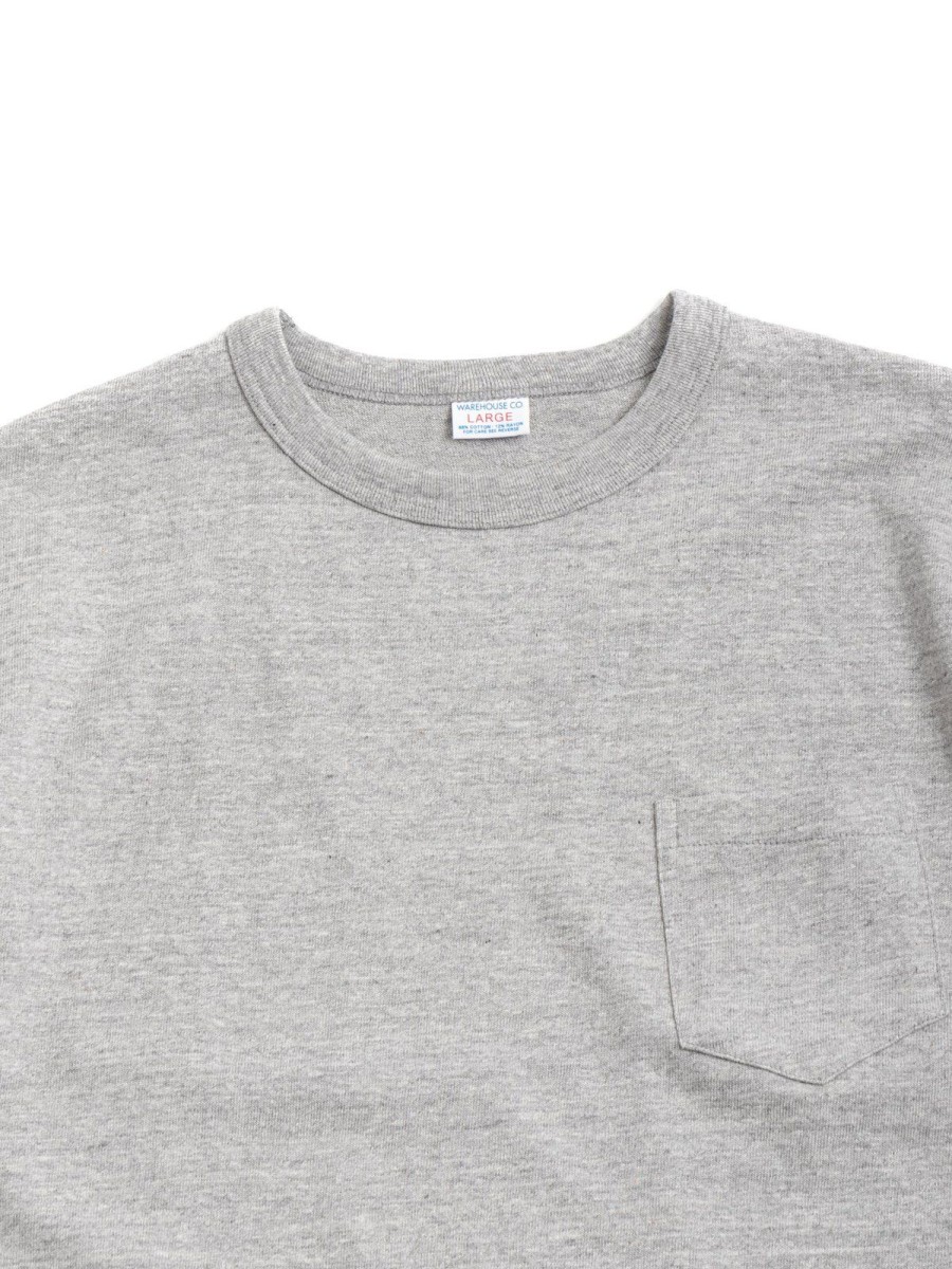 Warehouse & Co Lot 4097 Heather Pocket T Shirt Gray | T Shirts S/S