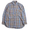 Engineered Garments Work Shirt Blue Cotton Heavy Twill Plaid | Shirts