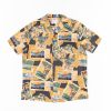 Reyn Spooner For The Bureau Black Greetings From Hawaii Rayon Camp Shirt | Shirts