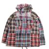 Engineered Garments Cagoule Shirt Navy Square Patchwork Madras | Shirts