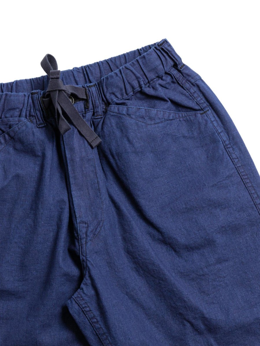 Post O’alls E Z Travail Shorts Cotton Linen Sheeting Indigo | Shorts