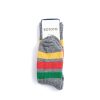 RoToTo Park Stripe Crew Socks Charcoal | Socks