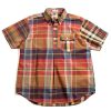 Engineered Garments Popover Db Shirt Red/Khaki Cotton Big Plaid | Shirts