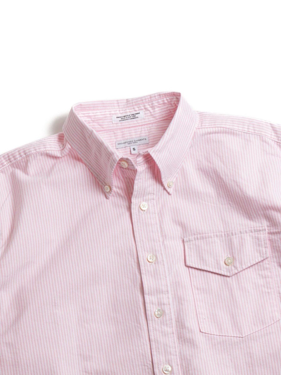 Engineered Garments Ivy Bd Shirt Pink Candy Stripe | Shirts