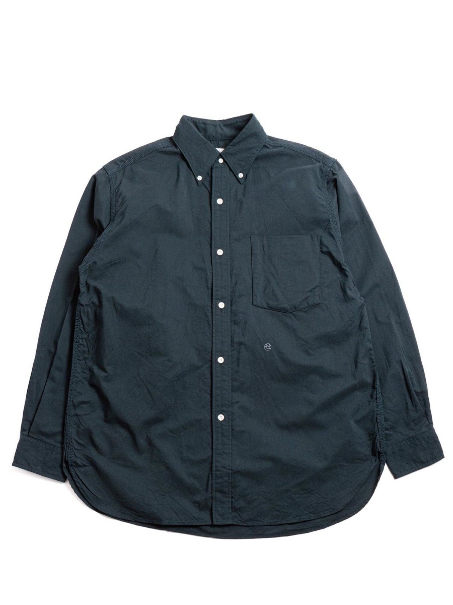 Nanamica Button Down Wind Shirt Dark Navy | Shirts