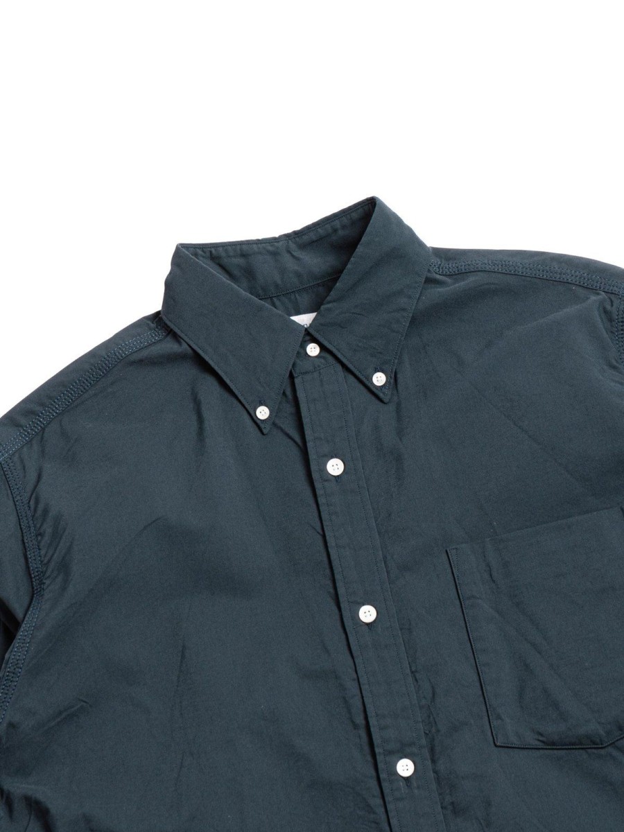 Nanamica Button Down Wind Shirt Dark Navy | Shirts