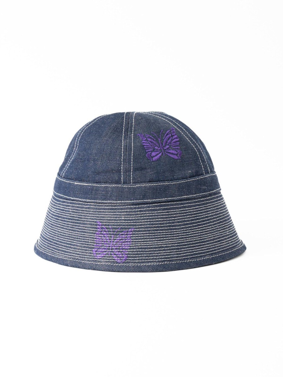 Needles Needles Sailor Hat 10Oz C/L Denim / Papillon Emb | Headwear