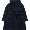 Engineered Garments Knit Robe Navy Wool Poly Shaggy Knit | Home