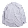 Nanamica Button Down Stripe Wind Shirt Navy | Shirts