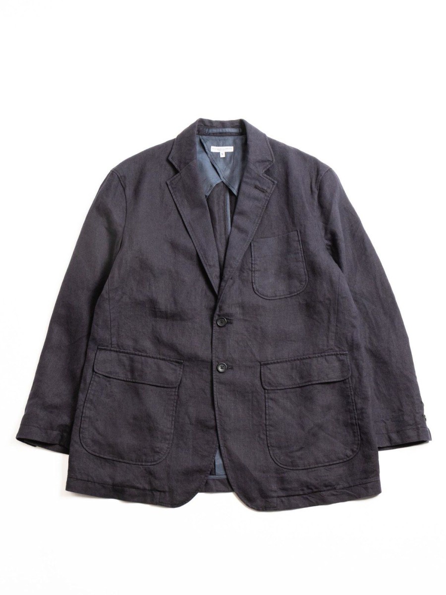 Engineered Garments Ivy Blazer Navy Linen Twill | Jackets