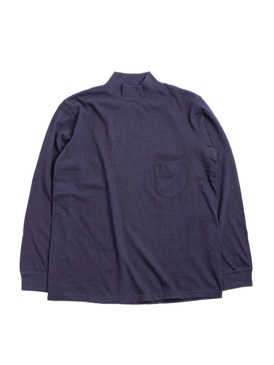 Filmelange Duomo L/S T Shirt Navy Melange | T Shirts L/S