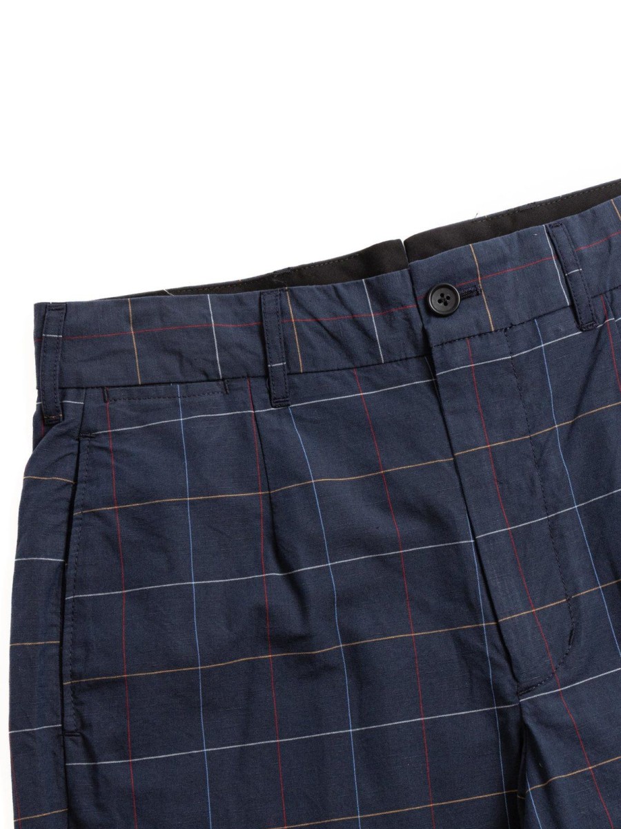 Engineered Garments Andover Pant Navy Cl Windowpane | Trousers