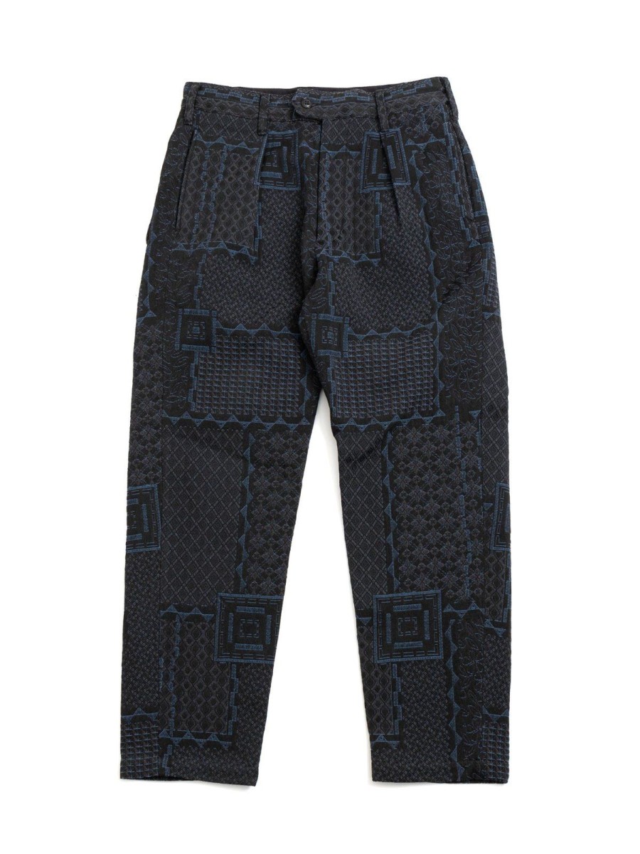 Engineered Garments Carlyle Pant Black Navy Cp Geo Jacquard | Trousers