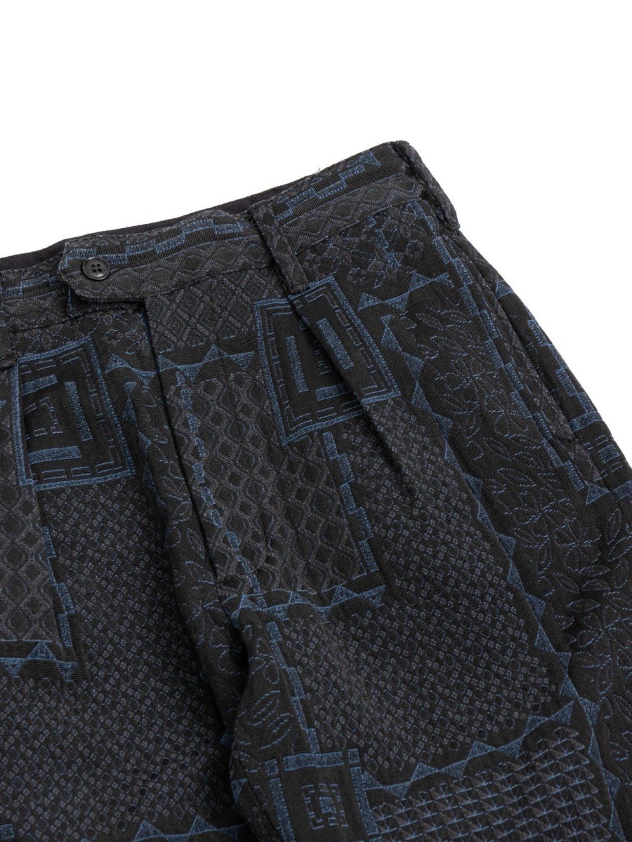 Engineered Garments Carlyle Pant Black Navy Cp Geo Jacquard | Trousers