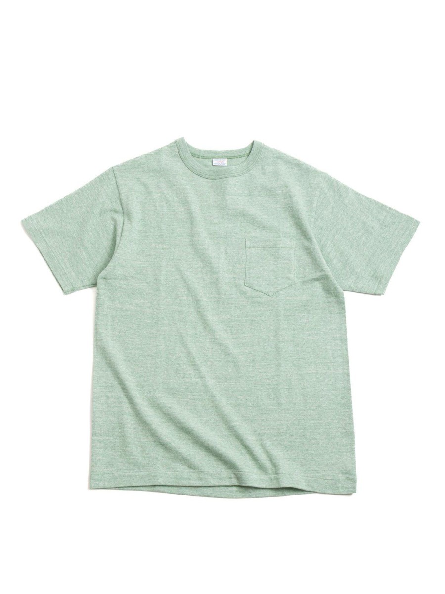 Warehouse & Co Lot 4097 Heather Pocket T Shirt Green | T Shirts S/S