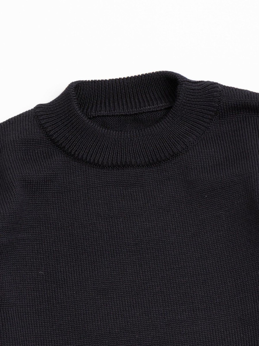 ARPENTEUR Dyce 100% Merino Wool Jersey Knitwear Black | Knitwear