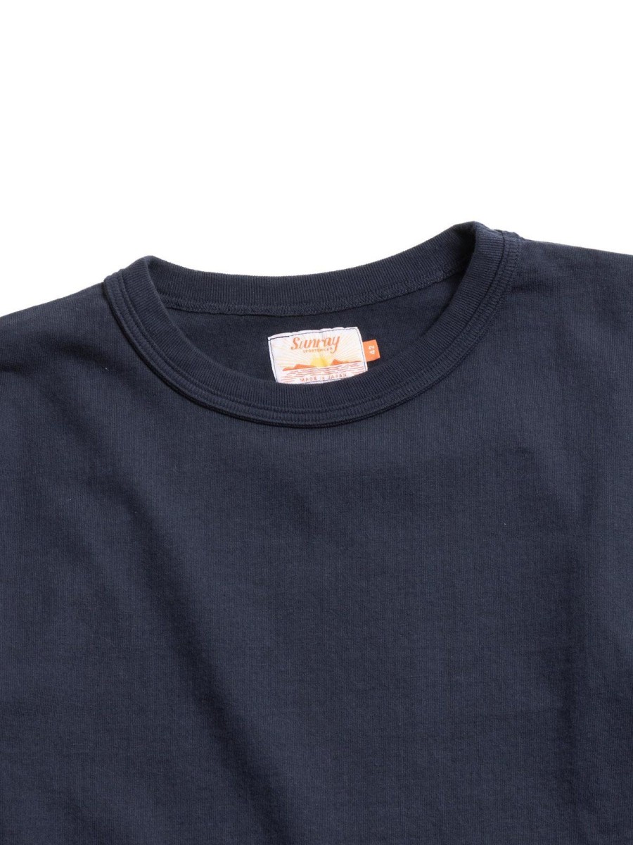 Sunray Sportswear Makaha L/S T Shirt Dark Navy | T Shirts L/S