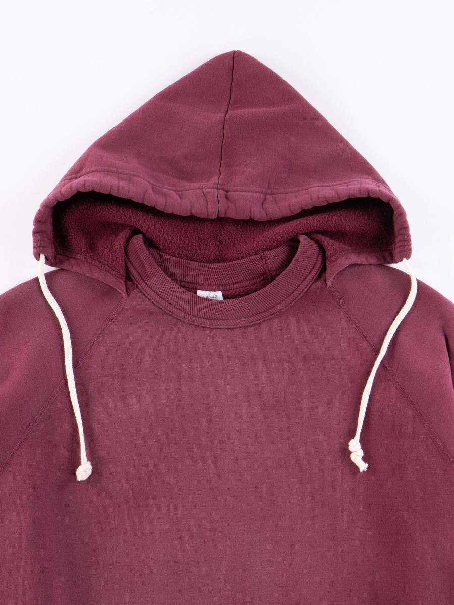 Warehouse & Co Faded Bordeaux 475 Hooded Sweatshirt | Sweatshirt & Hoodies