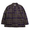 Engineered Garments Loiter Jacket Navy/Olive Cotton Plaid | Jackets