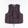 Engineered Garments Multi Color Nyco Plaid Cover Vest | Vests & Aprons