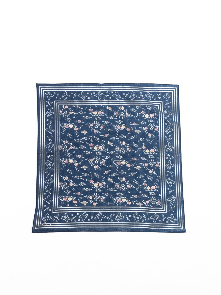 VISVIM Khadi Bandana Dk. Indigo | Scarves & Shawls